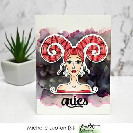 Picket Fence Studios Aries Girl 4x6 Inch Clear Stamps (HG-105) (OUTLET) Picket Fence Studios Aries Girl 4x6 Inch Clear Stamps (HG-105) (OUTLET)