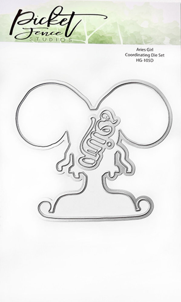 Picket Fence Studios Aries Girl 4x6 Inch Dies (HG-105D) (OUTLET) Picket Fence Studios Aries Girl 4x6 Inch Dies (HG-105D) (OUTLET)