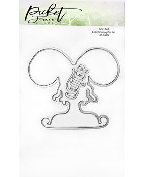 Picket Fence Studios Aries Girl 4x6 Inch Dies (HG-105D) (OUTLET)