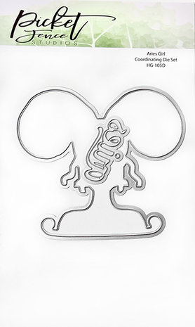Picket Fence Studios Aries Girl 4x6 Inch Dies (HG-105D) (OUTLET) Picket Fence Studios Aries Girl 4x6 Inch Dies (HG-105D) (OUTLET)