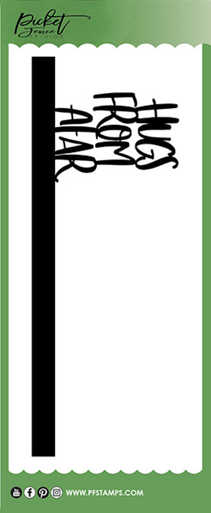 Picket Fence Studios Slim Line Hugs from Afar Word 4x10 Inch Topper Dies (SDCS-135) (OUTLET) Picket Fence Studios Slim Line Hugs from Afar Word 4x10 Inch Topper Dies (SDCS-135) (OUTLET)