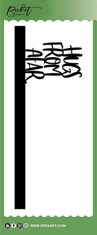 Picket Fence Studios Slim Line Hugs from Afar Word 4x10 Inch Topper Dies (SDCS-135) (OUTLET) Picket Fence Studios Slim Line Hugs from Afar Word 4x10 Inch Topper Dies (SDCS-135) (OUTLET)