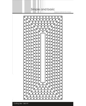 Simple and Basic Star Framed Slimcard Cutting Dies (SBD197) (DISCONTINUED)
