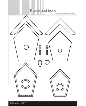 Simple and Basic Bird Houses Cutting Dies (SBD199) (OUTLET)