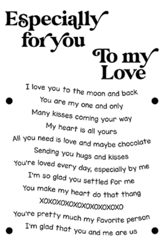 LDRS Creative Love Wave Stack 4x6 Inch Clear Stamps (LDRS3365) (OUTLET)