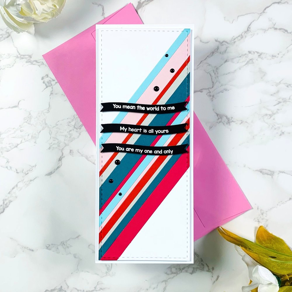LDRS Creative Love Wave Stack 4x6 Inch Clear Stamps (LDRS3365) (OUTLET)