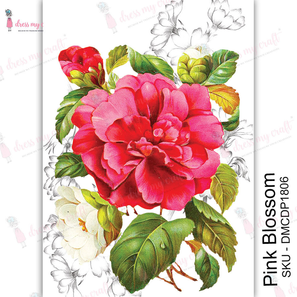 Dress My Craft Transfer Me Pink Blossom (DMCDP1806) (OUTLET) Dress My Craft Transfer Me Pink Blossom (DMCDP1806) (OUTLET)