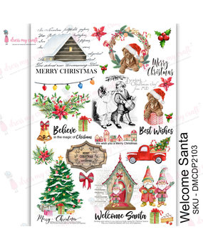 Dress My Craft Transfer Me Welcome Santa (DMCDP2103) (OUTLET) Dress My Craft Transfer Me Welcome Santa (DMCDP2103) (OUTLET)