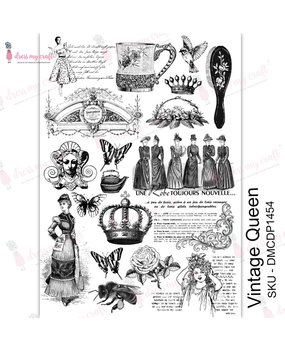 Dress My Craft Transfer Me Vintage Queen (DMCDP1454) (OUTLET) Dress My Craft Transfer Me Vintage Queen (DMCDP1454) (OUTLET)