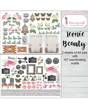 Dress My Craft Iconic Beauty A4 Motif Sheets (2pcs) (DMCP4247) (OUTLET)