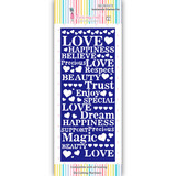 Dress My Craft Cutting Die Slimline Sentiments (DMCD4279) (OUTLET)