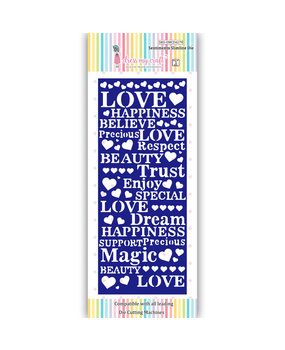 Dress My Craft Cutting Die Slimline Sentiments (DMCD4279) (OUTLET)