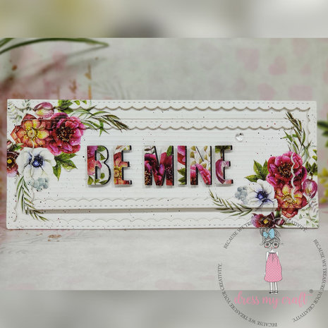 Dress My Craft Cutting Die Slimline Inverted Stitched Scalloped (DMCD4246) (OUTLET)