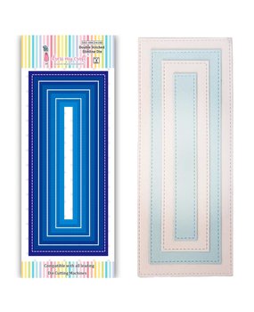 Dress My Craft Cutting Die Slimline Double Stitched (DMCD4180) (OUTLET)