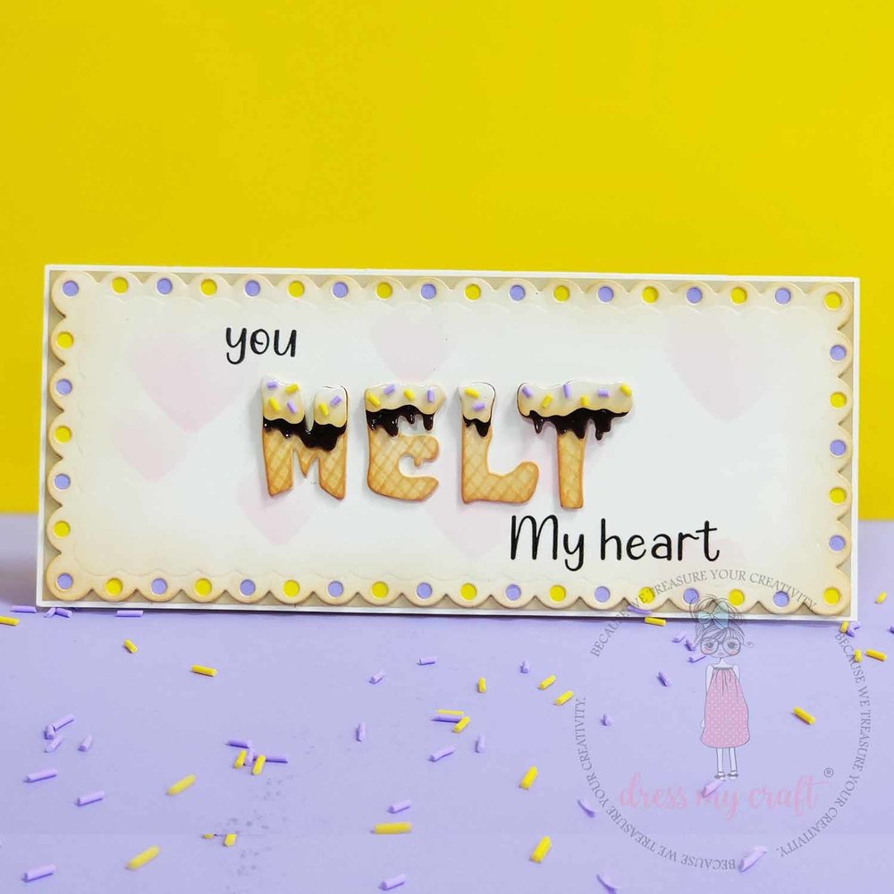 Dress My Craft Cutting Die Slimline Beaded Circle (DMCD4158) (OUTLET)