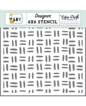 Echo Park Stitched Pattern Stencil (IAB278034) (DISCONTINUED)
