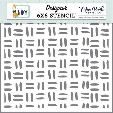 Echo Park Stitched Pattern Stencil (IAB278034) (OUTLET)