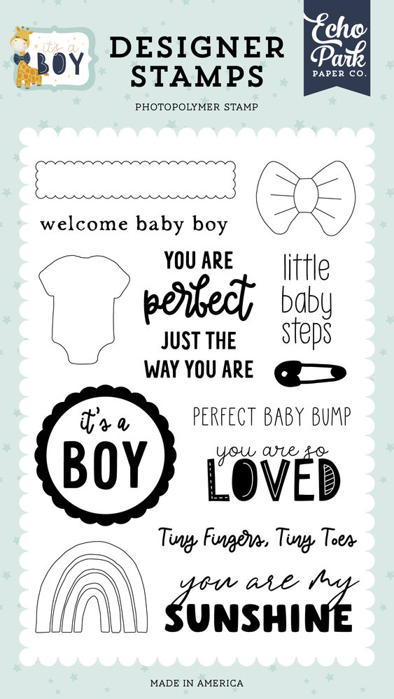Echo Park Little Baby Steps Clear Stamps (IAB278042) (DISCONTINUED) Echo Park Little Baby Steps Clear Stamps (IAB278042) (DISCONTINUED)
