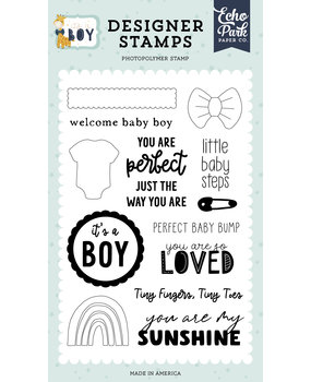Echo Park Little Baby Steps Clear Stamps (IAB278042) (DISCONTINUED) Echo Park Little Baby Steps Clear Stamps (IAB278042) (DISCONTINUED)