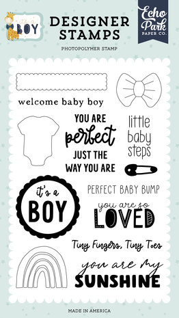Echo Park Little Baby Steps Clear Stamps (IAB278042) (DISCONTINUED) Echo Park Little Baby Steps Clear Stamps (IAB278042) (DISCONTINUED)