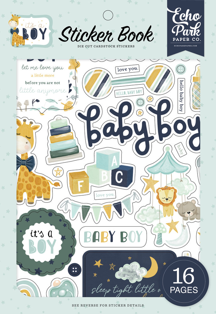 Echo Park It’s A Boy Sticker Book (IAB278029) (OUTLET)