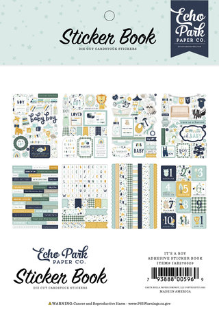 Echo Park It's A Boy Sticker Book (IAB278029) (DISCONTINUED)