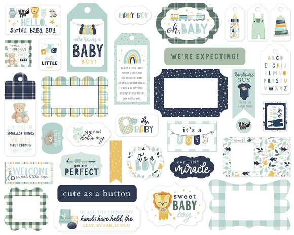 Echo Park It’s A Boy Frames & Tags (IAB278025) (OUTLET)