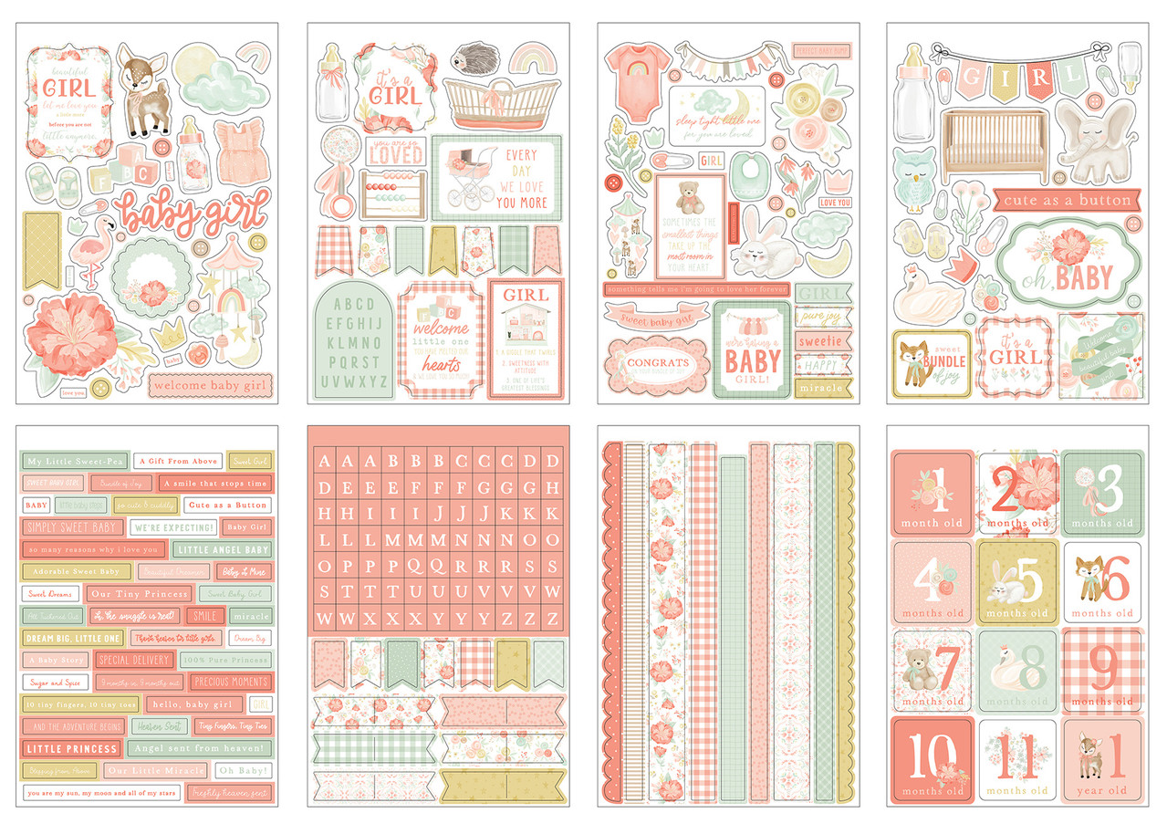 Echo Park It's A Girl Sticker Book (IAG277029) (DISCONTINUED)