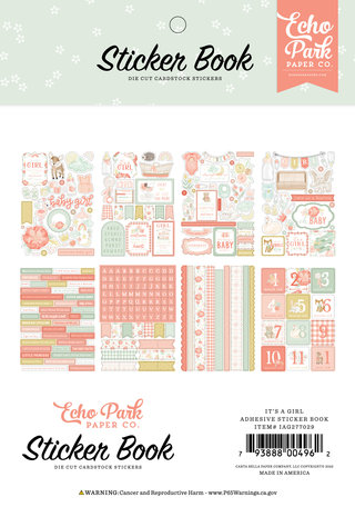 Echo Park It's A Girl Sticker Book (IAG277029) (OUTLET)