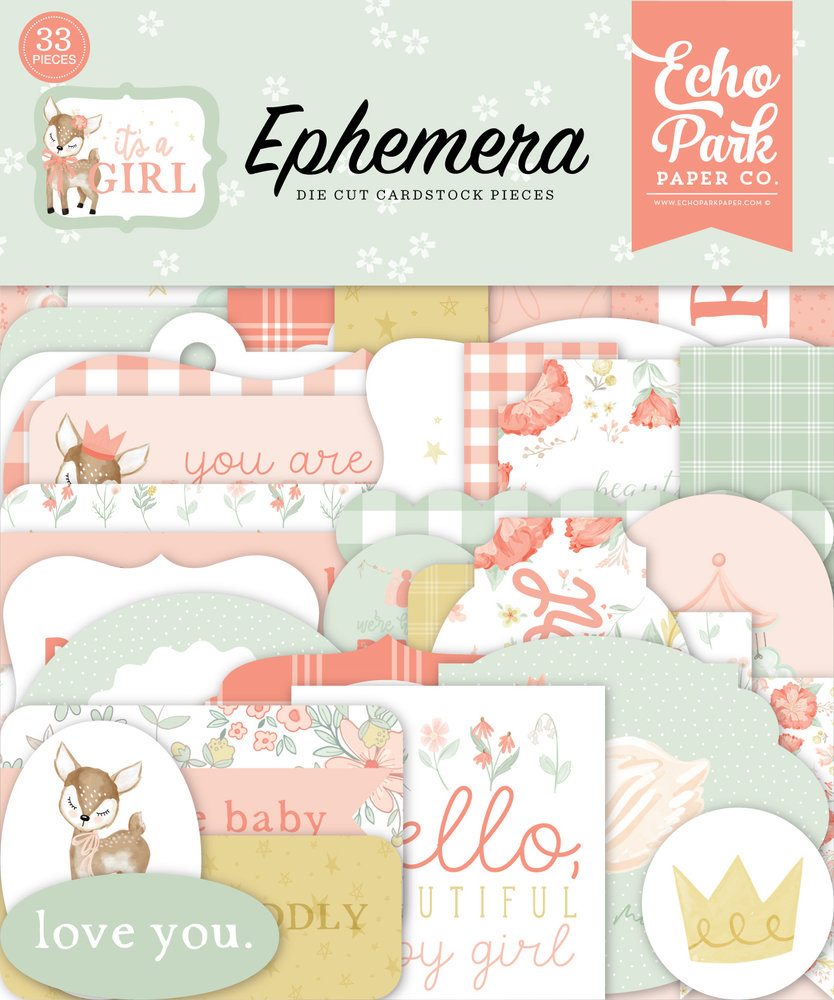 Echo Park It's A Girl Ephemera (IAG277024) (OUTLET) Echo Park It's A Girl Ephemera (IAG277024) (OUTLET)