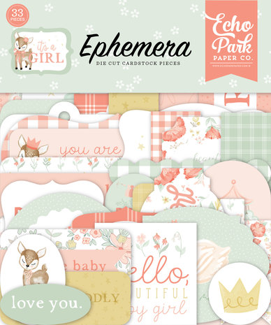 Echo Park It's A Girl Ephemera (IAG277024) (OUTLET) Echo Park It's A Girl Ephemera (IAG277024) (OUTLET)