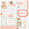 Echo Park It's A Girl Chipboard Accents (IAG277021) (DISCONTINUED)