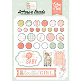 Echo Park It's A Girl Adhesive Brads (IAG277020) (OUTLET)
