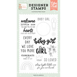 Echo Park Baby Girl Clear Stamps (IAG277043) (OUTLET)