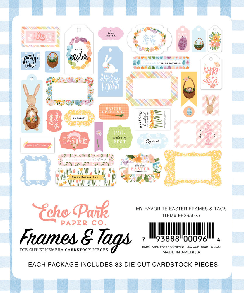 Echo Park My Favorite Easter Frames & Tags (FE265025) (DISCONTINUED) Echo Park My Favorite Easter Frames & Tags (FE265025) (DISCONTINUED)