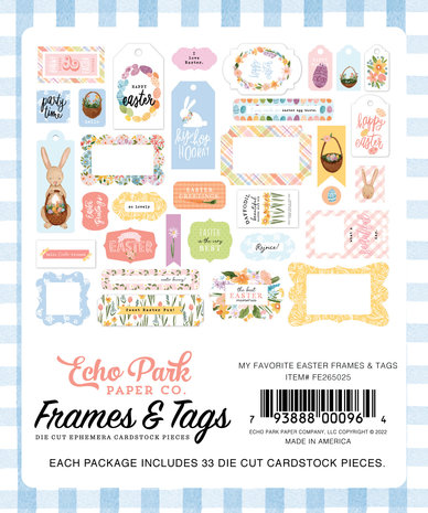 Echo Park My Favorite Easter Frames & Tags (FE265025) (DISCONTINUED) Echo Park My Favorite Easter Frames & Tags (FE265025) (DISCONTINUED)