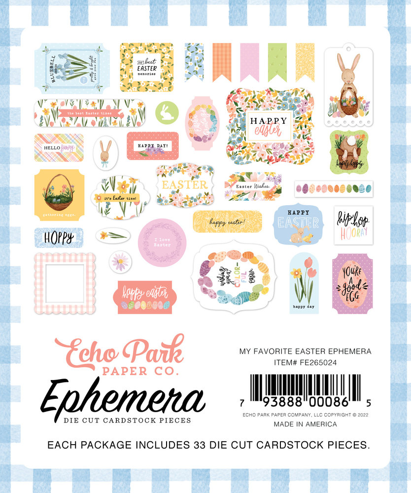 Echo Park My Favorite Easter Ephemera (FE265024) (DISCONTINUED) Echo Park My Favorite Easter Ephemera (FE265024) (DISCONTINUED)