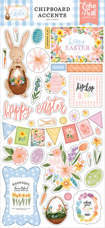 Echo Park My Favorite Easter Chipboard Accents (FE265021) (OUTLET)