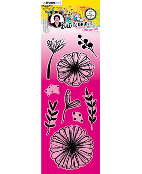 Art By Marlene Bold & Bright Clear Stamps Floral Simplicity (ABM-BB-STAMP122) (OUTLET)