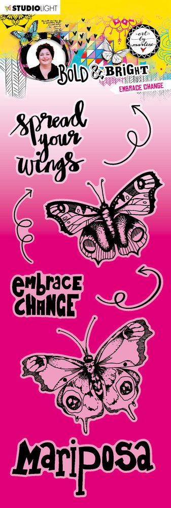 Art By Marlene Bold & Bright Clear Stamps Embrace Change (ABM-BB-STAMP123) (OUTLET)
