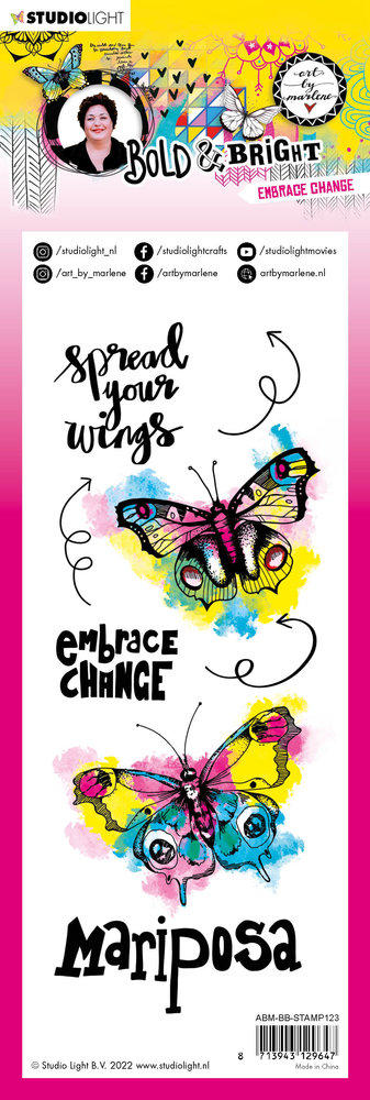 Art By Marlene Bold & Bright Clear Stamps Embrace Change (ABM-BB-STAMP123) (OUTLET)