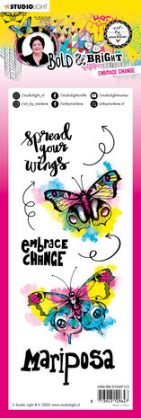 Art By Marlene Bold & Bright Clear Stamps Embrace Change (ABM-BB-STAMP123) (OUTLET)