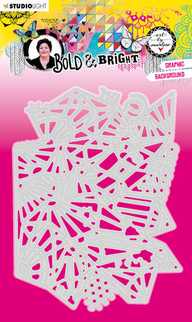 Art By Marlene Bold & Bright Cut & Emboss Dies Graphic Background (ABM-BB-CD134) (OUTLET)
