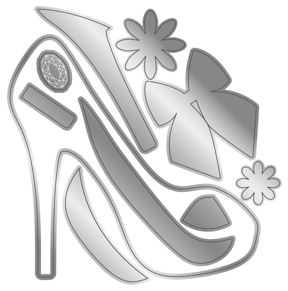 Gemini If The Shoe Fits Create-a-Card Dies (GEM-MD-CAD-ITSFI) (DISCONTINUED)