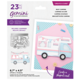 Gemini Busy Camping Create-a-Card Dies (GEM-MD-CAD-BCAM) (DISCONTINUED)
