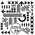 XYZ 6x6 Inch Stencil (IND0916) (OUTLET) XYZ 6x6 Inch Stencil (IND0916) (OUTLET)