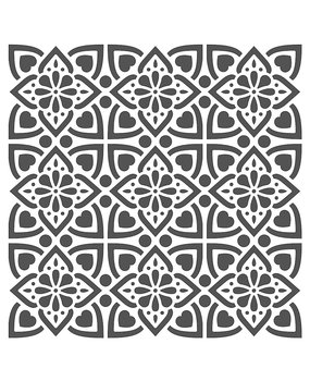 IndigoBlu Flowery Pete 6x6 Inch Stencil (IND0915) (OUTLET)