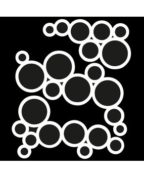 IndigoBlu Bubbles 6x6 Inch Stencil (IND0917) (OUTLET)