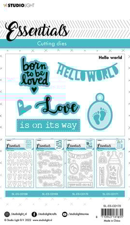 Studio Light Hello World Cutting Dies (SL-ES-CD170) (OUTLET) Studio Light Hello World Cutting Dies (SL-ES-CD170) (OUTLET)