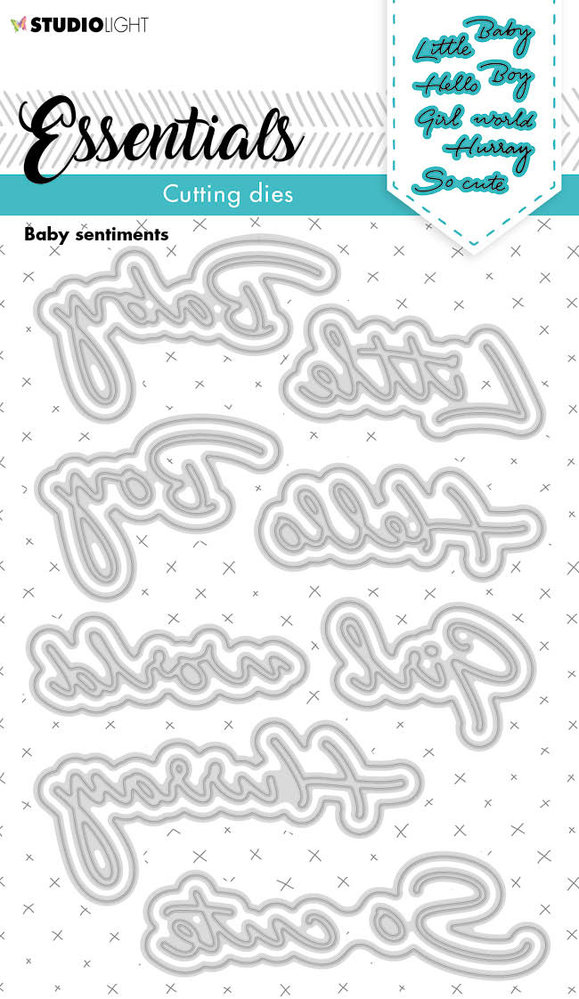 Studio Light Baby Sentiments Cutting Dies (SL-ES-CD169) (OUTLET)